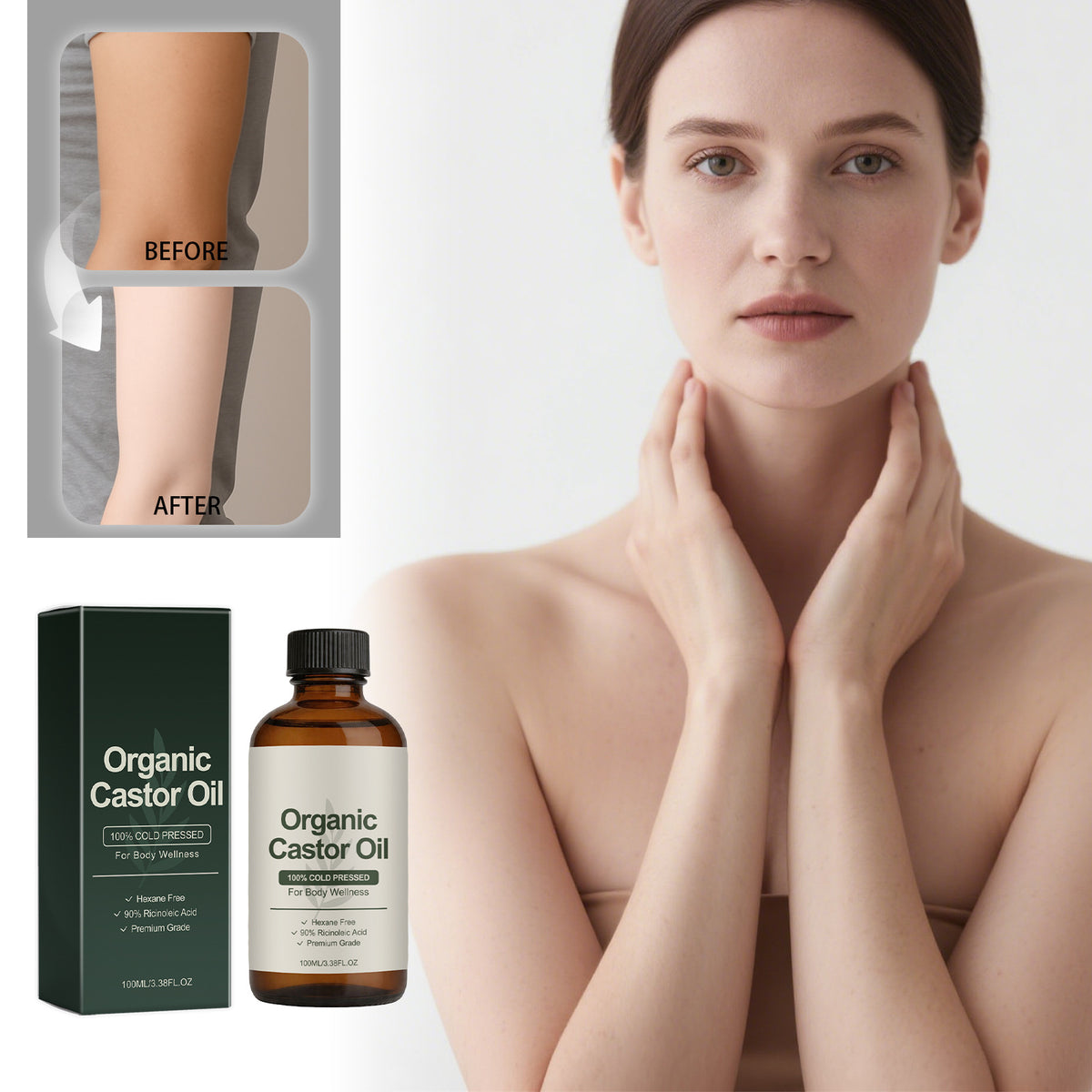Castor Seed Oil Moisturizing Skin Care - Moist