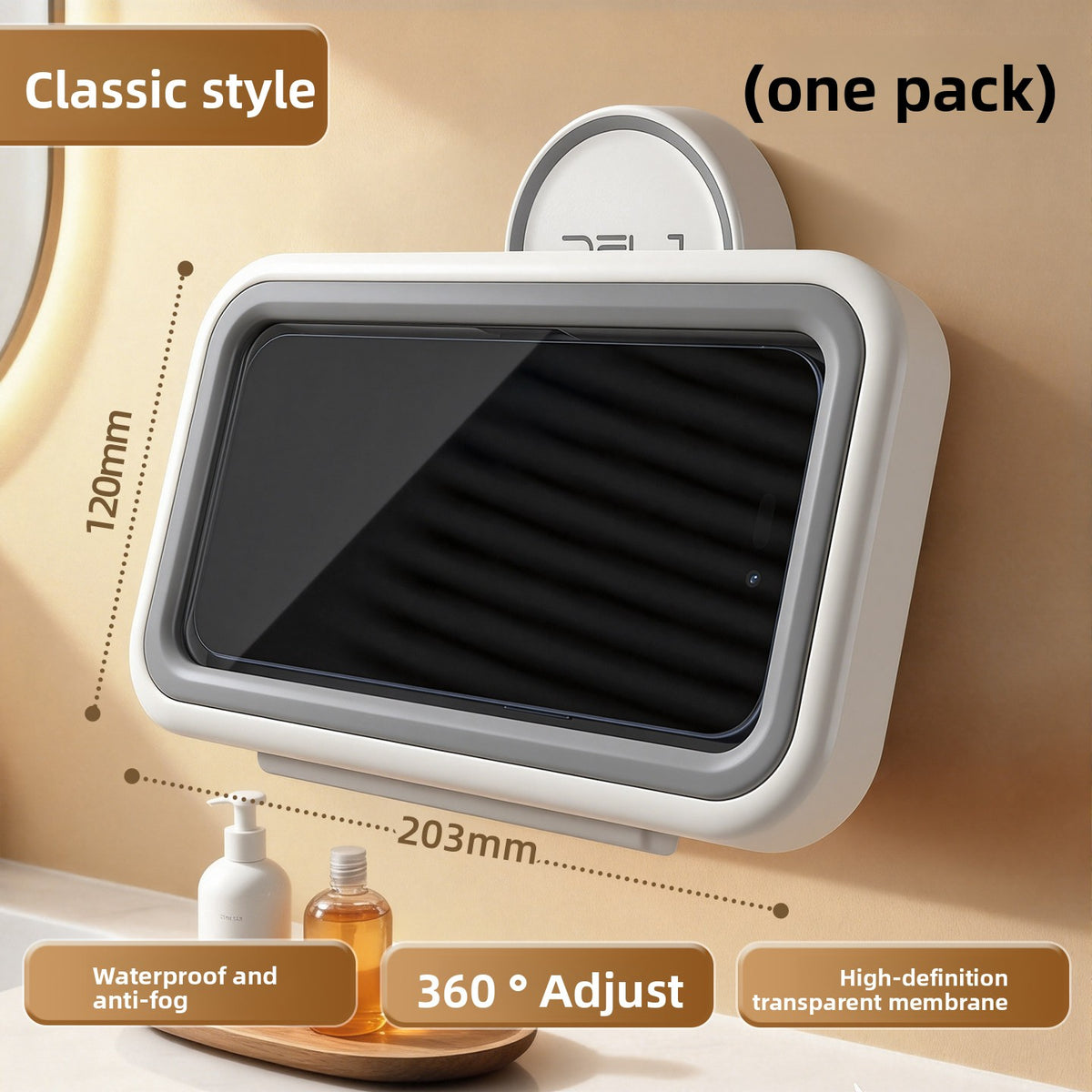 Waterproof Touchscreen Phone Holder for Shower